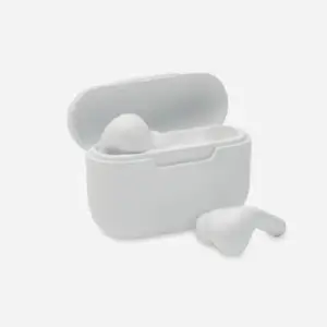 Auriculares inalámbricos personalizados con logo, ideales para promociones, eventos y regalos publicitarios de empresas.