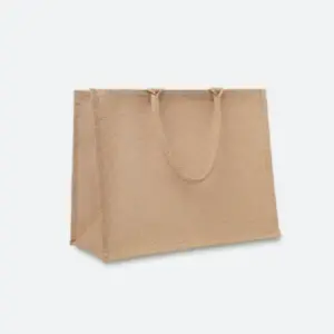 Bolsa de yute personalizada para empresas, ideal para promociones, eventos y publicidad con logo. Regalo práctico y ecológico.