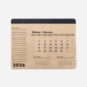 Calendario personalizado 2026, ideal para promociones y eventos, con logo de empresa para regalos publicitarios efectivos.