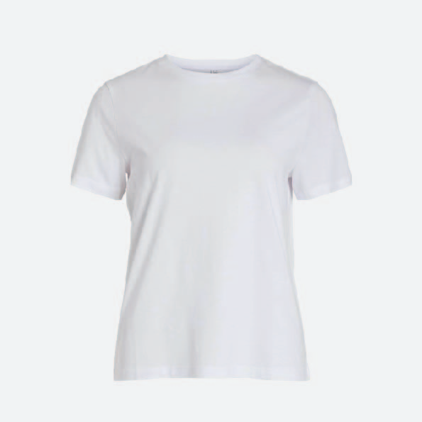 Camiseta blanca personalizada con logo, ideal como regalo publicitario para empresas, promociones y eventos.