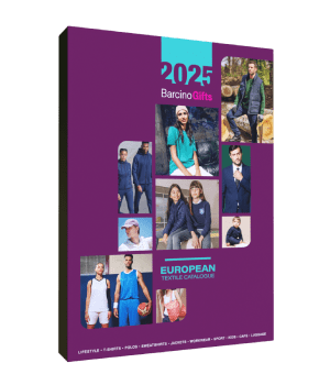 Catálogo 2025 de ropa personalizada con logo para empresas, ideal para promociones, eventos y publicidad efectiva.