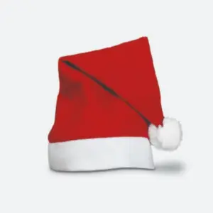 Gorro navideño personalizado con logo, ideal como regalo publicitario para empresas en promociones y eventos festivos.