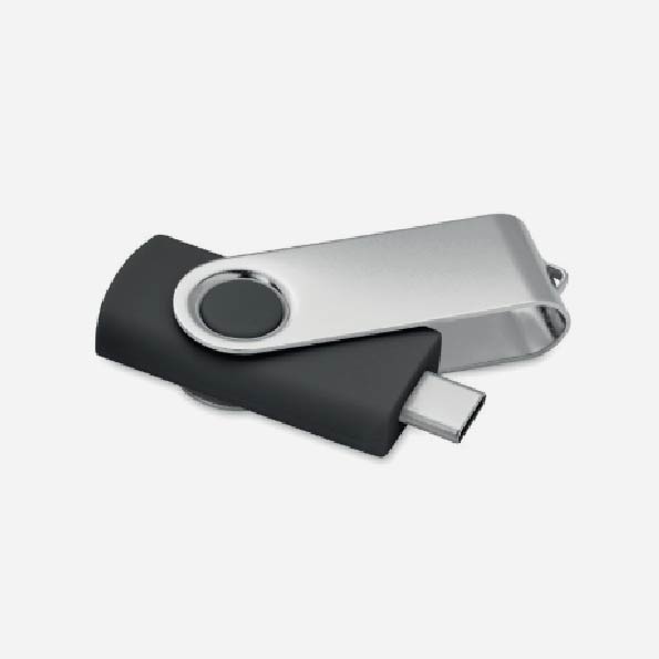 Memoria USB personalizada con logo, ideal para regalos publicitarios en empresas, promociones y eventos. Funcional y práctica.