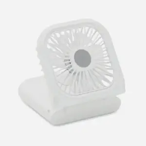 Ventilador portátil personalizado con logo, ideal para regalos publicitarios en eventos, promociones y publicidad empresarial.