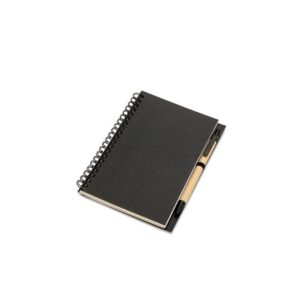 Cuaderno personalizado con bolígrafo, ideal para regalos publicitarios en eventos, promociones y branding empresarial.
