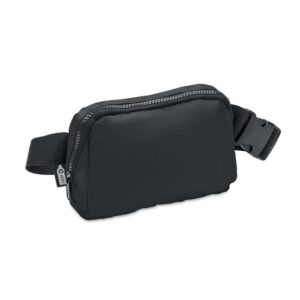 Bolso negro personalizado ideal para regalos publicitarios, promociones y eventos de empresas, práctico y moderno.