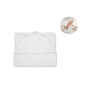 Toalla con capucha personalizada, ideal como regalo publicitario para empresas en eventos y promociones. Comfort y estilo.