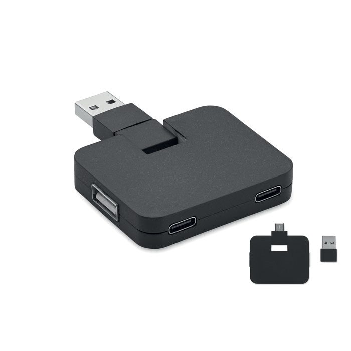 Adaptador USB personalizado, ideal como regalo publicitario para empresas en eventos y promociones. Práctico y funcional.