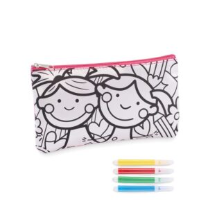 Estuche para colorear personalizado con logo, ideal como regalo publicitario en eventos y promociones para empresas.