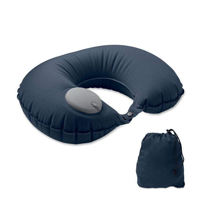 Almohada de viaje inflable personalizada, ideal para promociones y eventos corporativos, cómoda y práctica para cualquier ocasión.