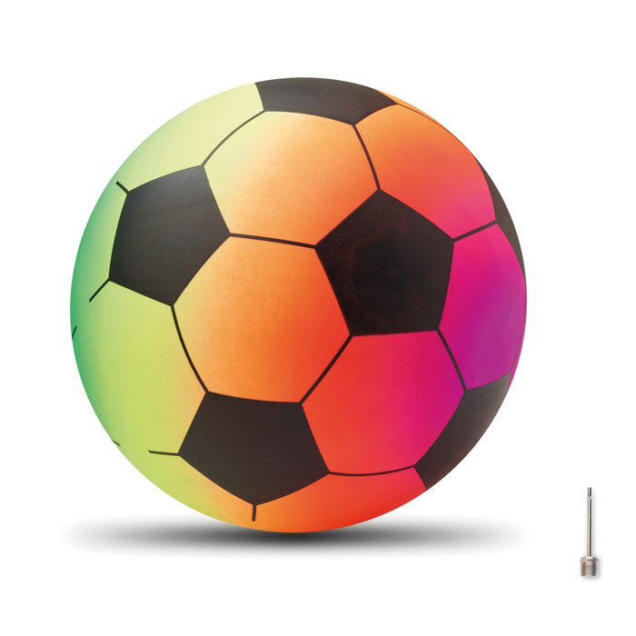 Pelota de fútbol personalizada con logo, ideal para promociones, eventos y regalos publicitarios para empresas.