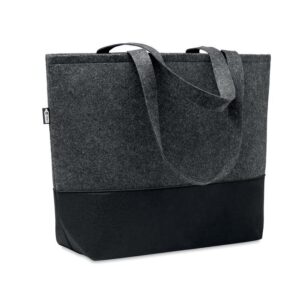 Bolso de tela gris personalizado ideal para regalos publicitarios, promociones y eventos de empresas con logo.