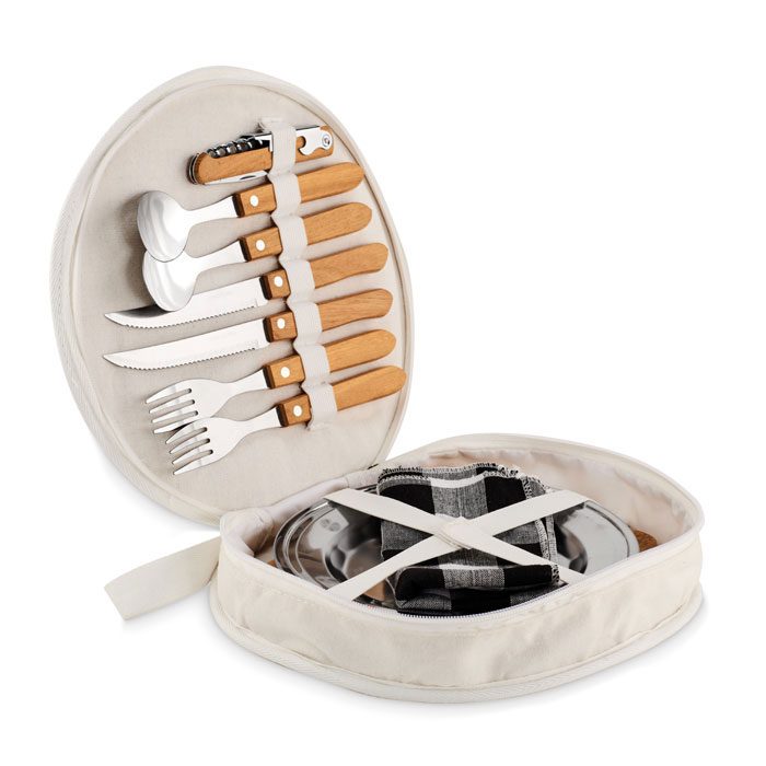 Set de utensilios de cocina personalizado con logo, ideal para promociones y eventos corporativos. Regalo práctico y elegante.