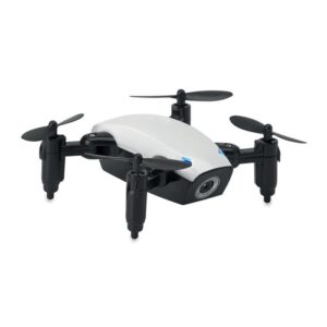 Dron compacto personalizado con logo, ideal para promociones, eventos y regalos publicitarios que destacan la marca de tu empresa.