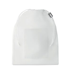Bolsa blanca personalizada ideal para regalos publicitarios, promociones y eventos, perfecta para mostrar tu logo.