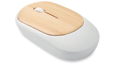 Ratón inalámbrico personalizado con logo, ideal para regalos publicitarios en empresas, promociones y eventos.